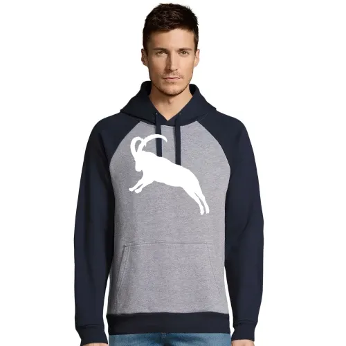 springender Steinbock Männer Hoodie