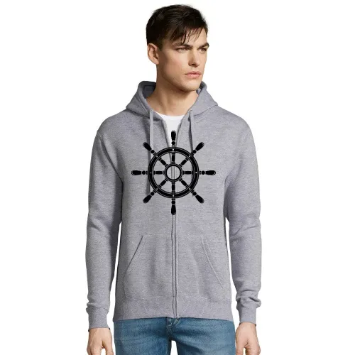 Steuerrad vom Schiff Männer Hoodie