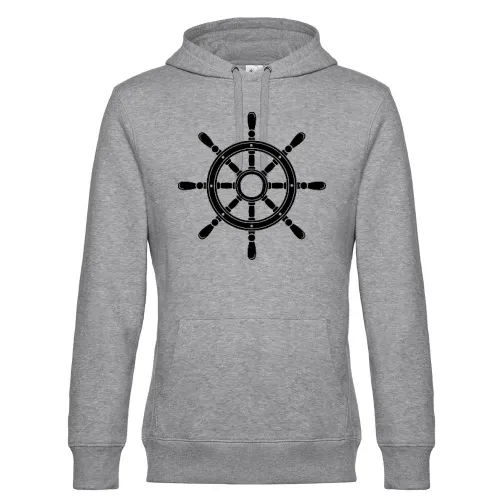Steuerrad vom Schiff Männer Hoodie