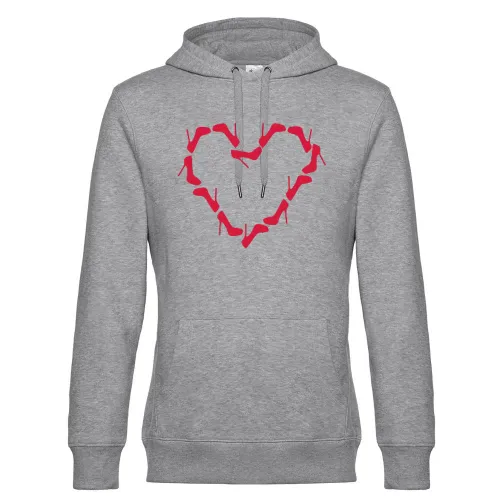 Stöckelschuhe Herz Hoodie Männer King Hooded