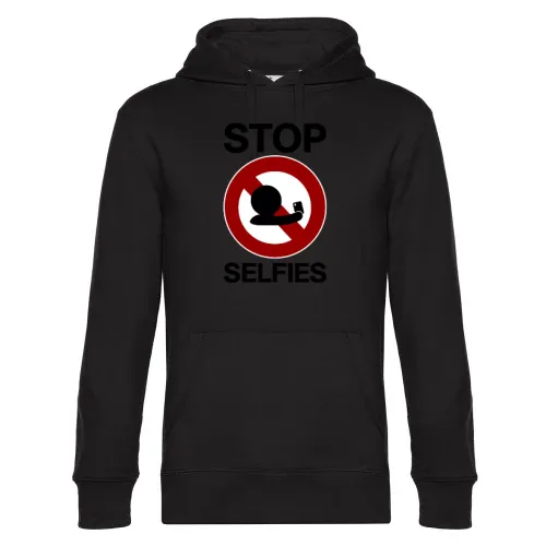 stop selfies Verbotsschild Hoodie Männer King Hooded