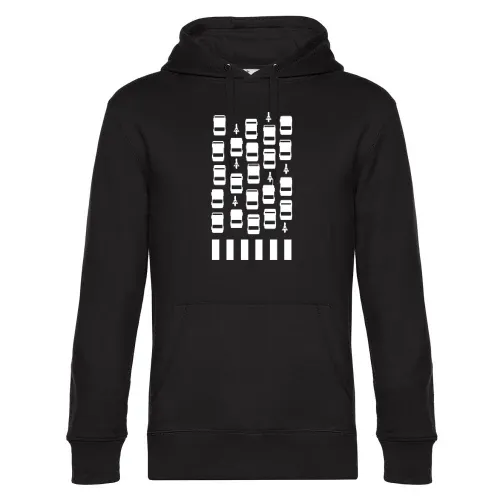 Straßeverkehr vor Zebrastreifen Icons Hoodie Männer King Hooded