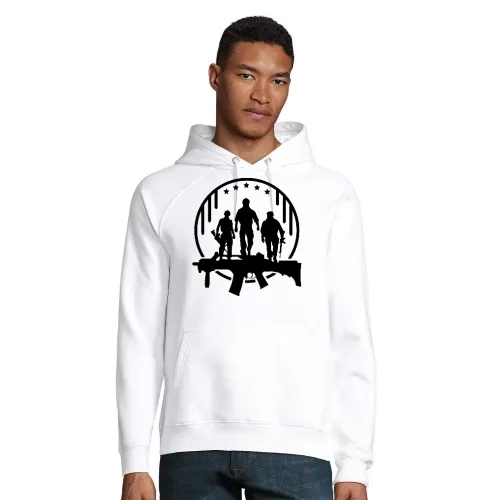 Sturmgewehr Logo - Bundeswehr Soldat im Einsatz Männer Hoodie