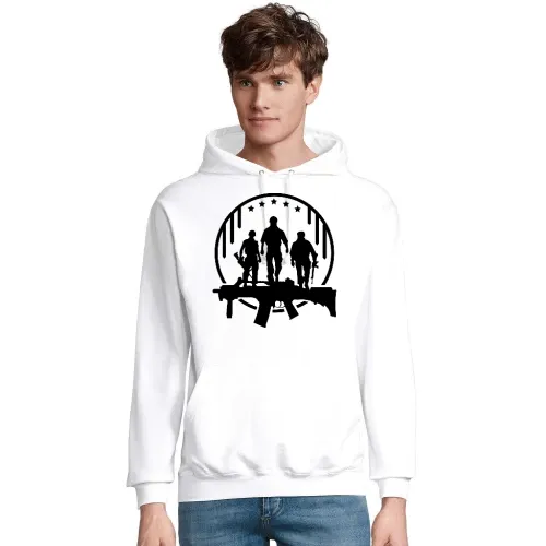 Sturmgewehr Logo - Bundeswehr Soldat im Einsatz Männer Hoodie