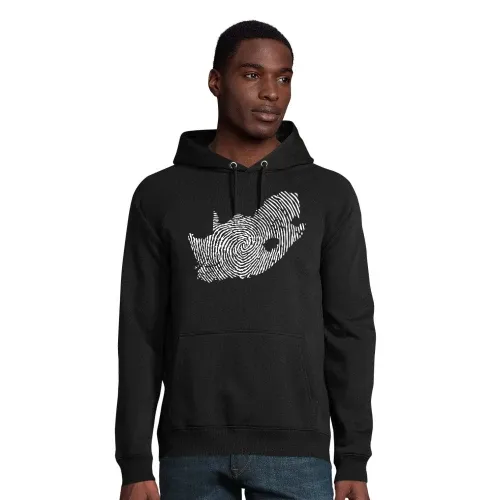 Südafrika Fingerabdruck Hoodie Männer Stellar Bio