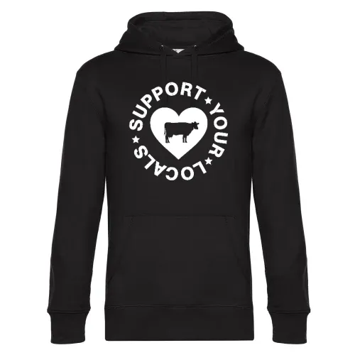 Support your Locals Kuh T-Shirt Hoodie Männer King Hooded