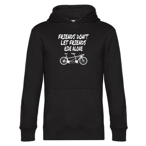 Tandem Fahrrad Biker Freundschaft Hoodie Männer King Hooded