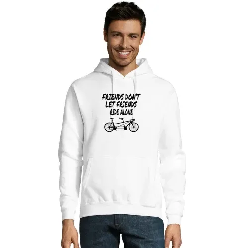 Tandem Fahrrad Biker Freundschaft Hoodie