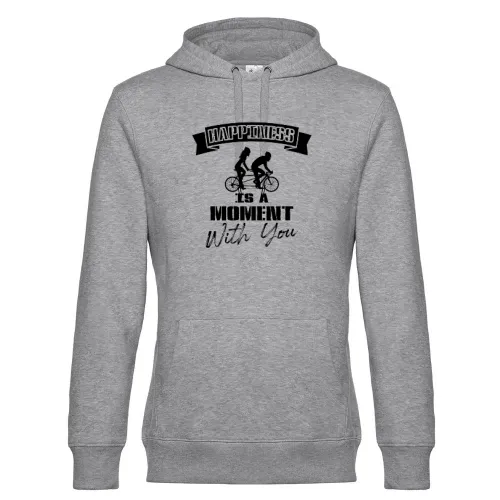 Tandem Fahrrad Happiness Spruch Radfahrer Hoodie Männer King Hooded
