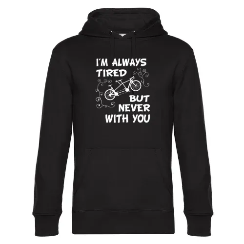 Tandem Fahrrad Liebe Radfahrer Paar Spruch Hoodie Männer King Hooded