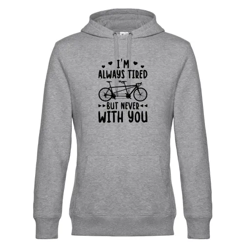 Tandem Fahrrad Liebe Radfahrer Paar Spruch Hoodie Männer King Hooded