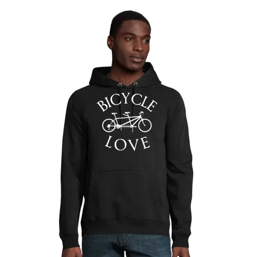 Tandem Fahrrad Männer Hoodie