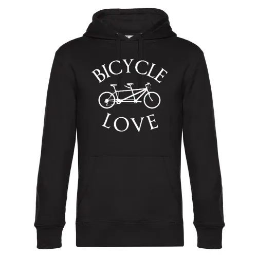 Tandem Fahrrad Männer Hoodie