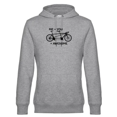 Tandem Fahrrad Me You Awesome Radfahrer Sozius Hoodie Männer King Hooded