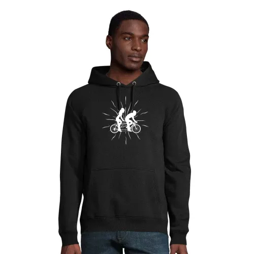 Tandem Fahrrad Regenbogen Tandemrad Paar Hoodie Männer Stellar Bio