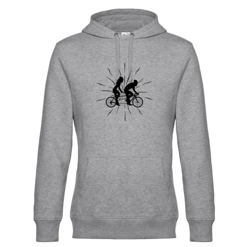 Tandem Fahrrad Regenbogen Tandemrad Paar Hoodie Männer King Hooded