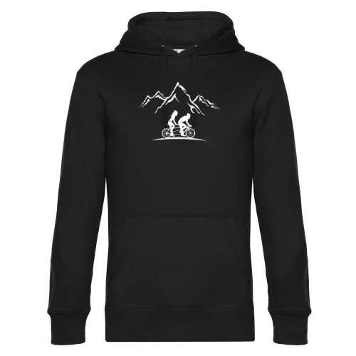 Tandem Fahrrad Tour in den Bergen Hoodie Männer King Hooded