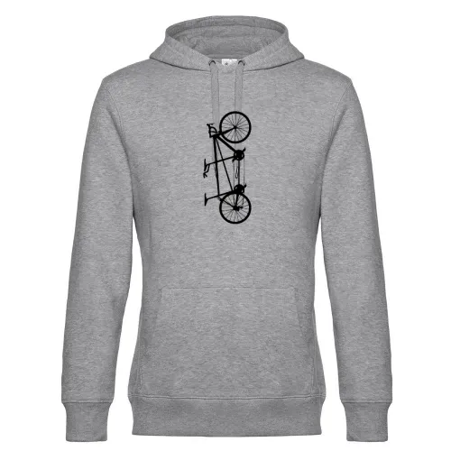Tandem Fahrrad vertikal hochkant Hoodie Männer King Hooded