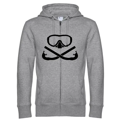 Taucherbrille mit gekreuzten Schnorchel Männer Hoodie