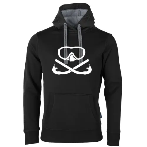 Taucherbrille mit gekreuzten Schnorchel Männer Hoodie