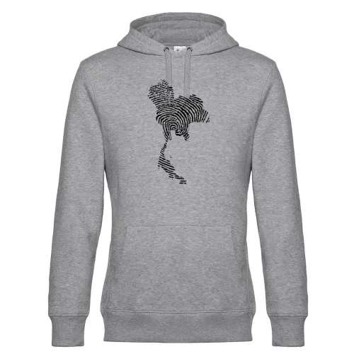 Thailand Fingerabdruck Hoodie Männer King Hooded