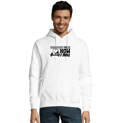 This is How I Roll, Golfcart Hoodie Männer Snake