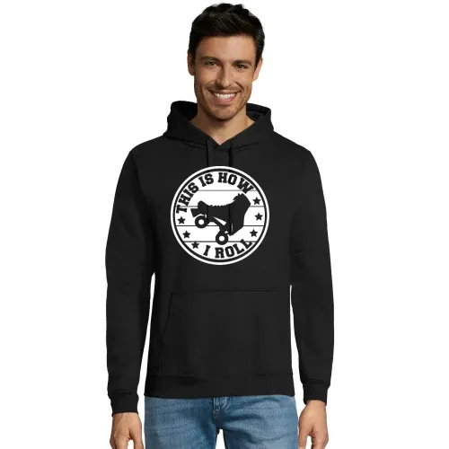 This Is How I Roll Skaten Rollschuh Laufen Hoodie Männer Snake