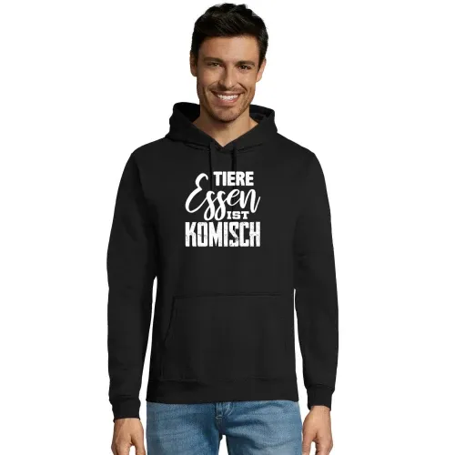Tiere essen ist KOMISCH Männer Hoodie Tiere essen ist KOMISCH Hoodie