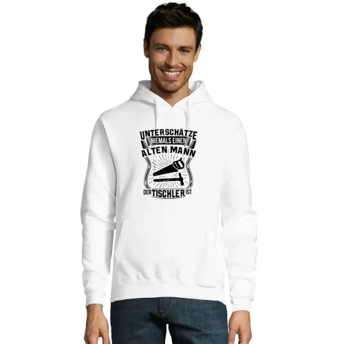 Tischler Hobby Handwerker Säge Hammer Handwerker Hoodie Männer Snake