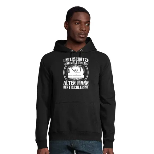 Tischler Mann Basteln Zimmermann Handwerker Hobel Hoodie Männer Stellar Bio