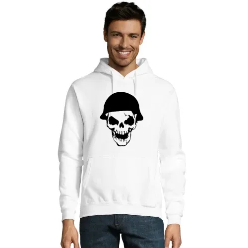 Totenschädel mit Chopperhelm Hoodie Männer Snake