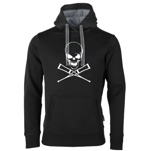 Totenschädel mit Krücken Männer Hoodie