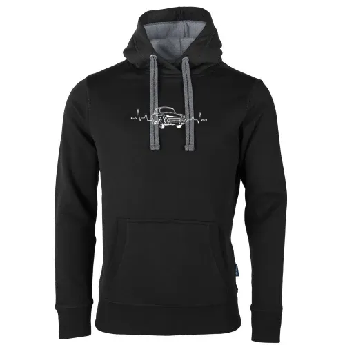 Trabi Herzschlag - DDR Fahrzeug Ossi Pappe Puls Männer Hoodie