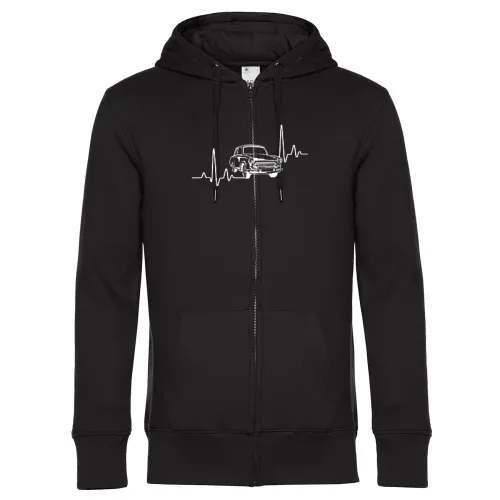 Trabi Herzschlag DDR Fahrzeug Ostdeutschland Ossi Männer Hoodie