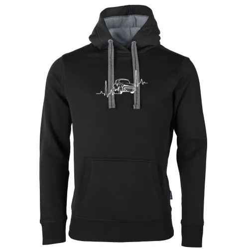 Trabi Herzschlag DDR Fahrzeug Ostdeutschland Ossi Männer Hoodie