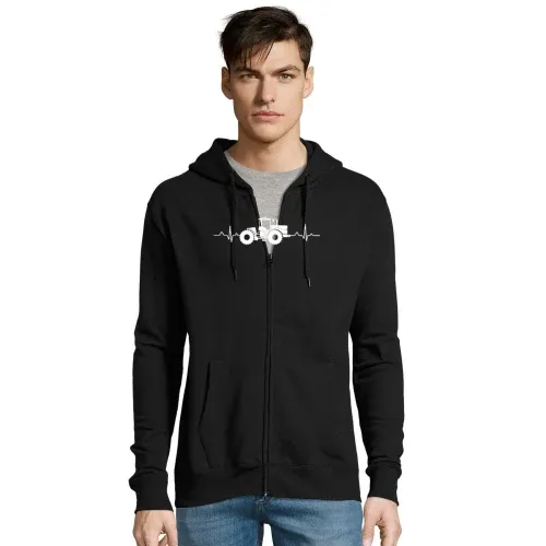 Traktor Trecker Herzschlag K700 Landmaschine Puls Männer Hoodie