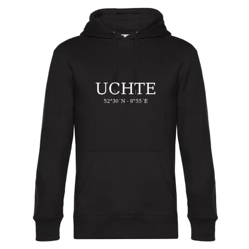Uchte Koordinaten Hoodie Männer King Hooded