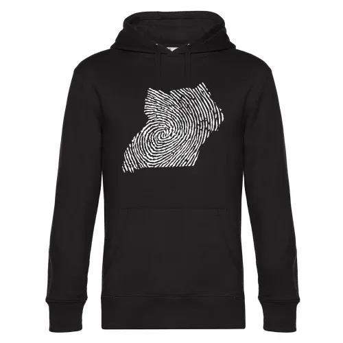 Uganda Fingerabdruck Hoodie Männer King Hooded