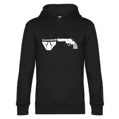 Unterhose an Revolver Männer Hoodie