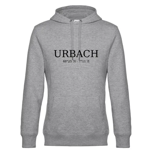 Urbach Koordinaten Hoodie Männer King Hooded