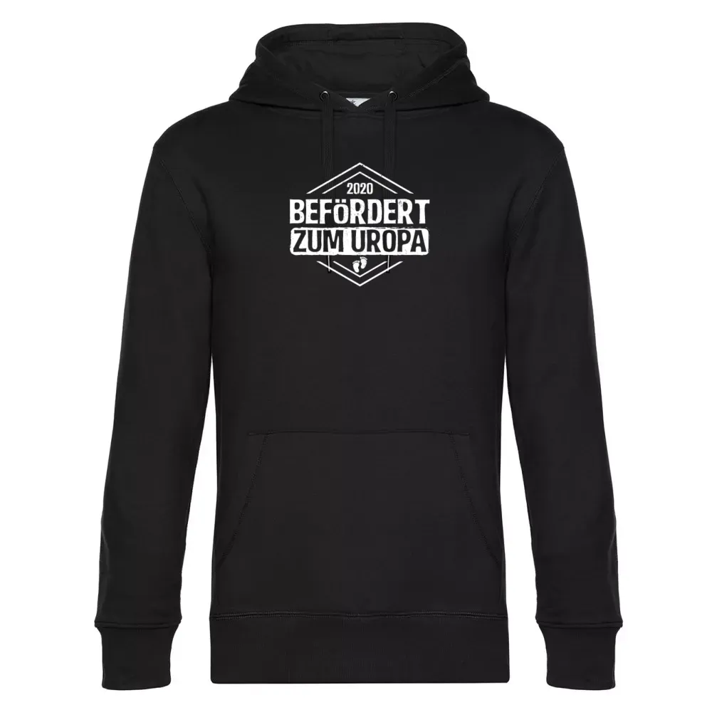  Männer Hoodie mit Aufdruck 'Uropa Großvater Befördert Babyglück Vatertag Baby'