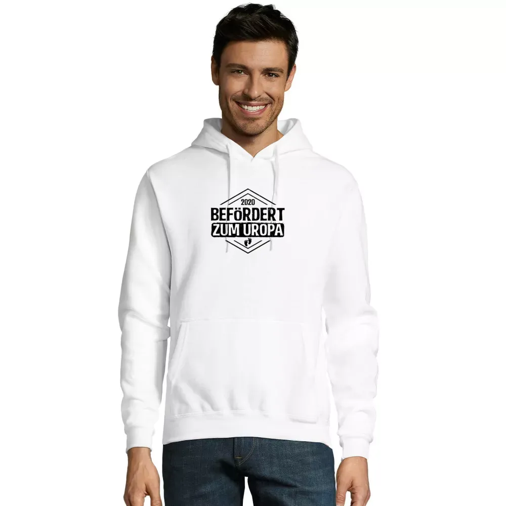 Kapuzenpulli Männer Hoodie mit Aufdruck 'Uropa Großvater Befördert Babyglück Vatertag Baby'
