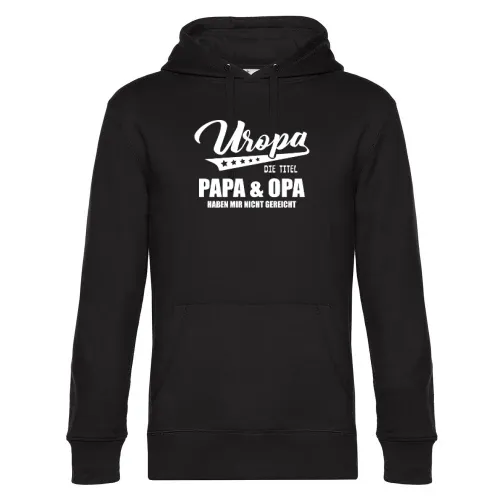 Uropa Titel Urgroßvater Auszeichnung Großfamilie Hoodie Männer King Hooded