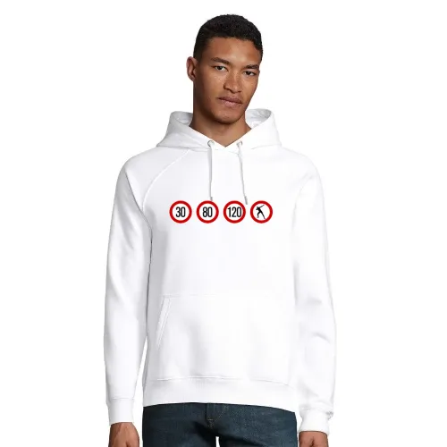 Usain Bold Verkehrsschilder Hoodie Männer Stellar Bio