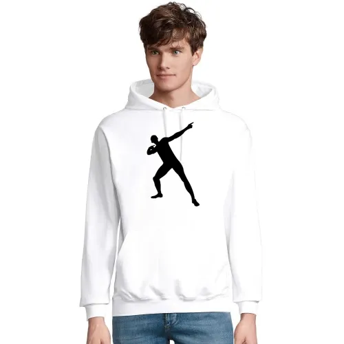Usain Bolt Pose Männer Hoodie