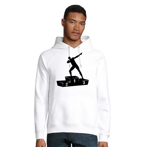 Usain Bolt Siegertreppchen Hoodie Männer Stellar Bio