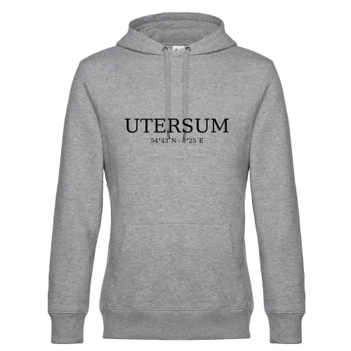 Utersum Koordinaten Hoodie Männer King Hooded