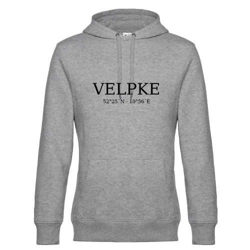 Velpke Koordinaten Hoodie Männer King Hooded