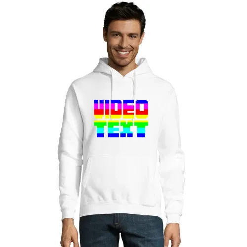 Video Text im Fernsehen in Farbe Hoodie