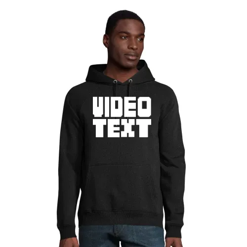 Video Text im Fernsehen Hoodie Männer Stellar Bio